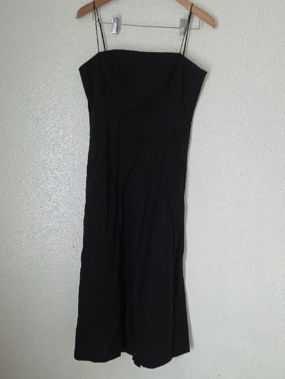 Faithfull the Brand Black Spaghetti-Strap Slip Midi Dress - Picture 4 of 6